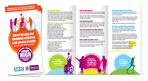 Leaflet design, print design, mail design, advertising leaflet