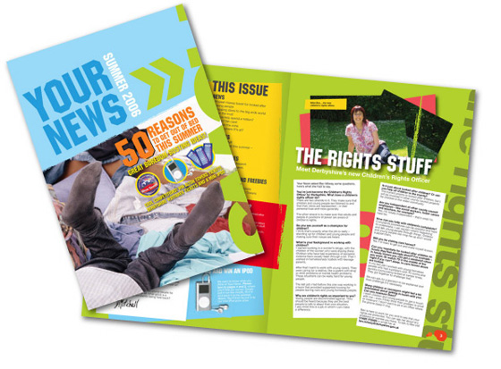 magazine and newsletter layout and design