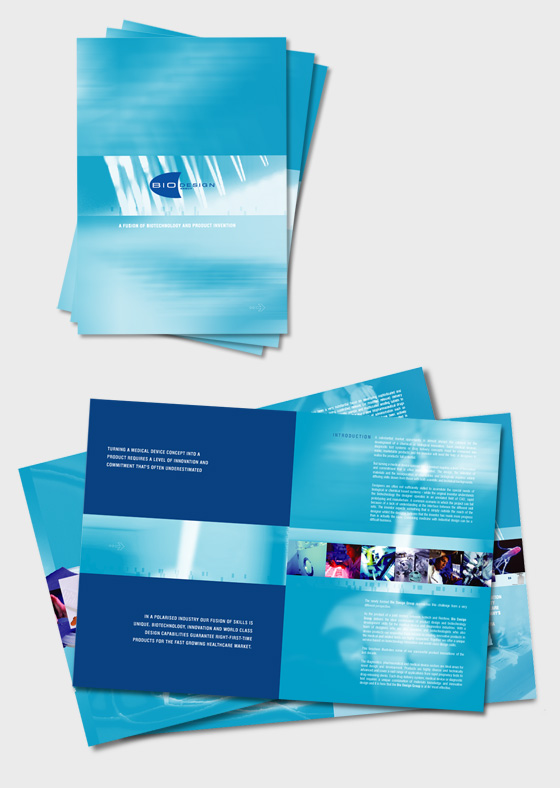 Medical brochure design, advertising brochure, medical device promotion