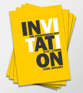 Invitation design, invite design, promotional design, launch invite design, launch print design