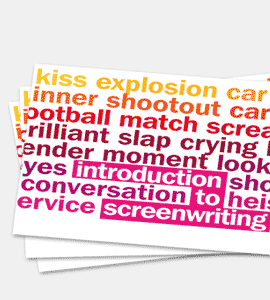 Postcard design, theatre postcard design, arts card design, mailer design, print design