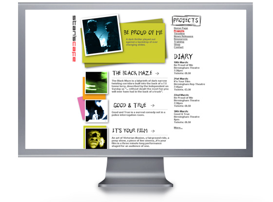 Arts and theate website design
