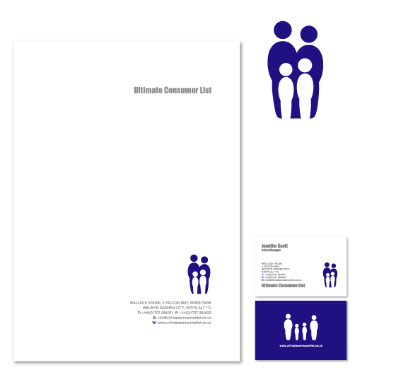 Letterhead design, business card design, comp slip design, identity design, logo